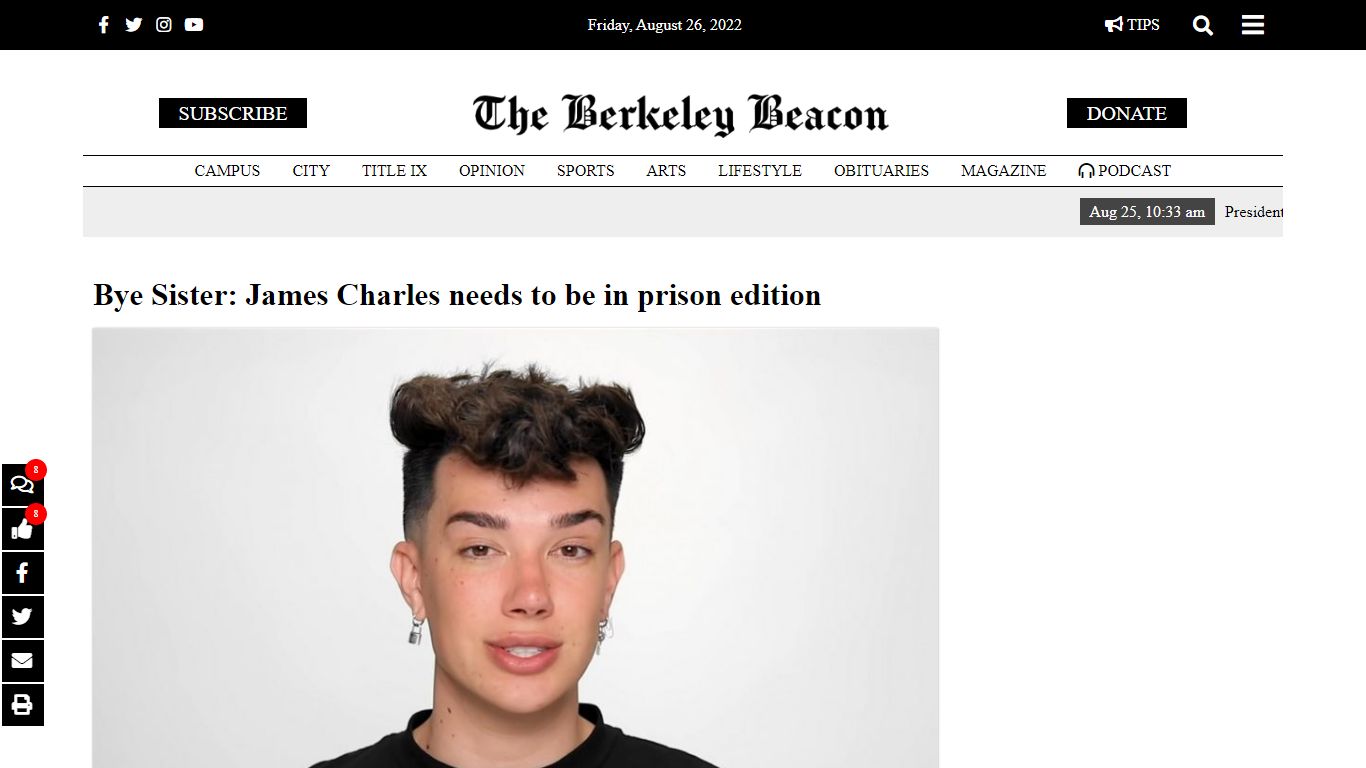 Bye Sister: James Charles needs to be in prison edition