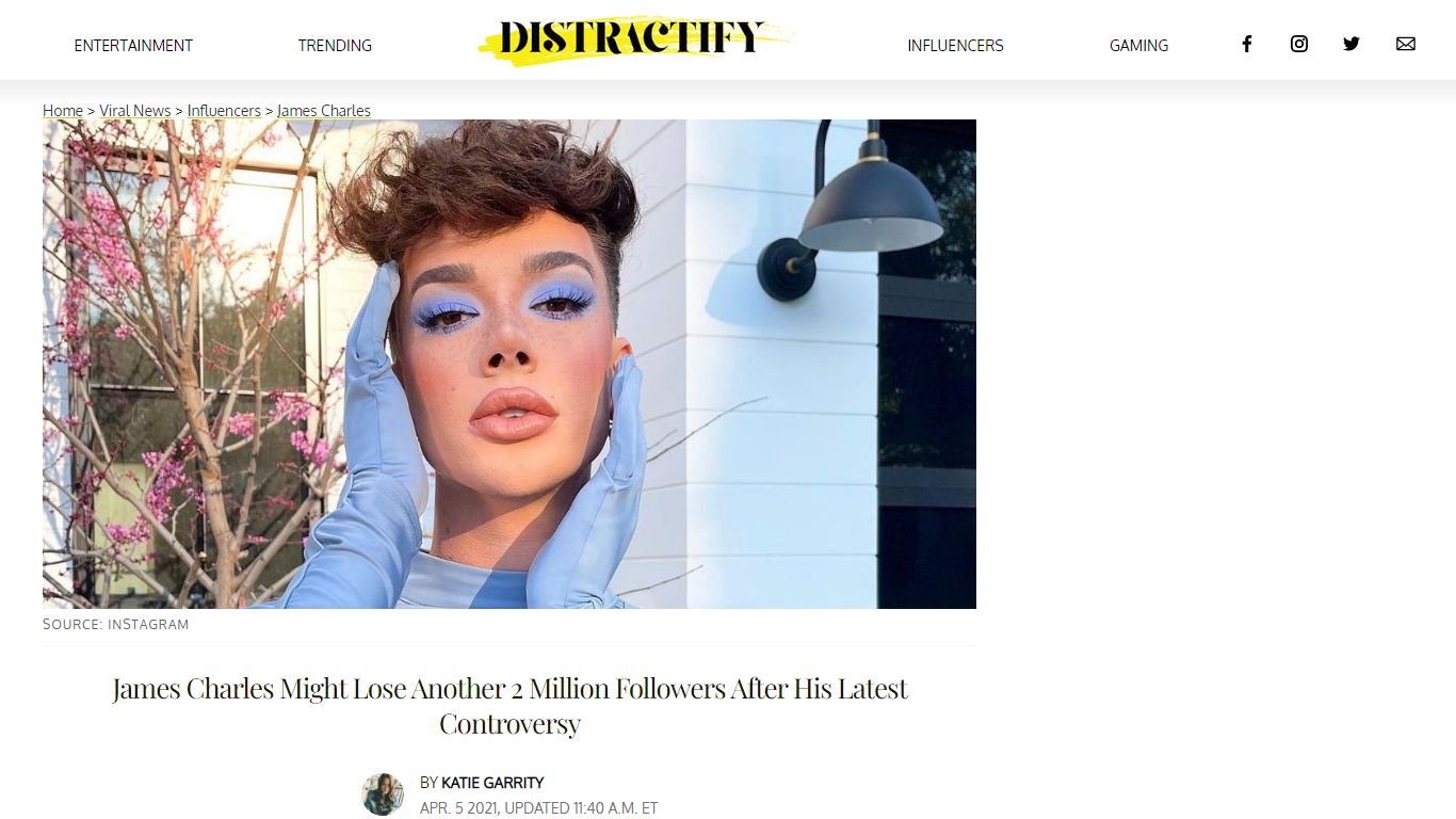 Why Is Everyone Unfollowing James Charles? Details on His ... - Distractify